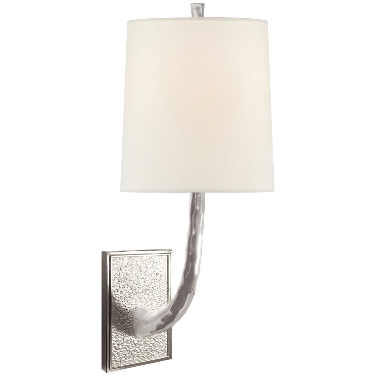 Visual Comfort Lyric Branch Sconce with Linen Shade