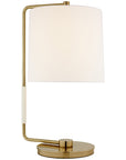 Visual Comfort Swing Table Lamp with Linen Shade