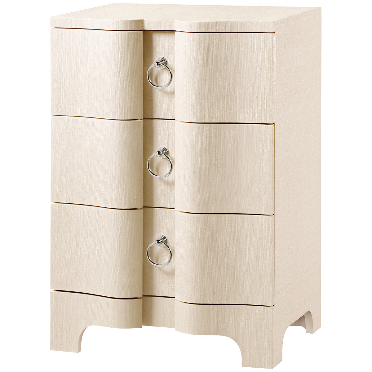 Villa &amp; House Bardot 3-Drawer Side Table in Natural