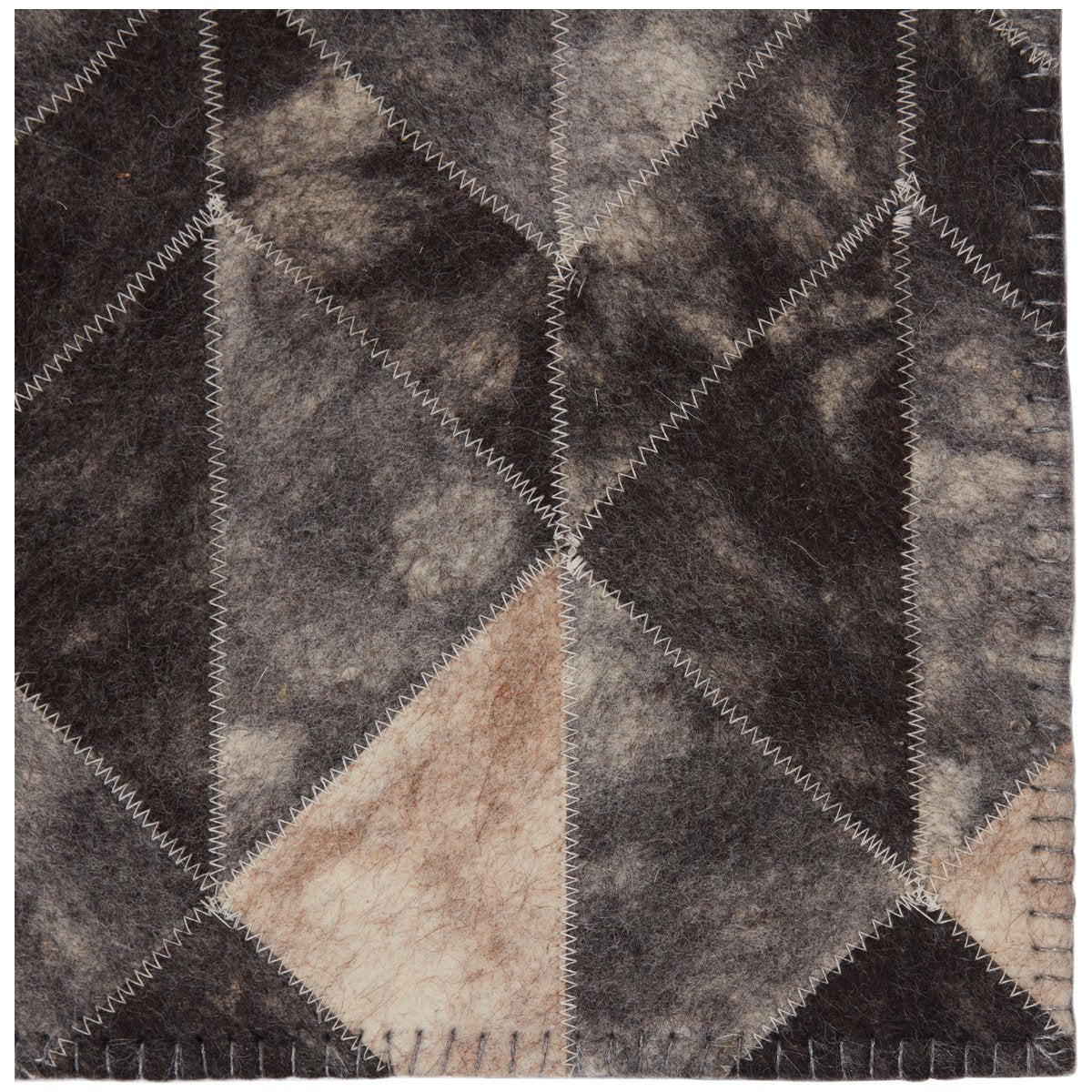 Jaipur Borderland Carrizo Geometric Chevron Gray Cream BLD03 Rug