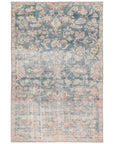 Jaipur Boheme Bardia Oriental Damask Dark Teal Rust BOH08 Rug