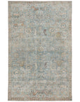 Jaipur Boheme Stag Oriental Floral Teal Gold BOH17 Rug