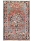 Jaipur Boheme Wesleyan Medallion Border Rust Gray BOH18 Rug