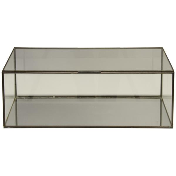 Worlds Away Rectangular Clear Glass Box