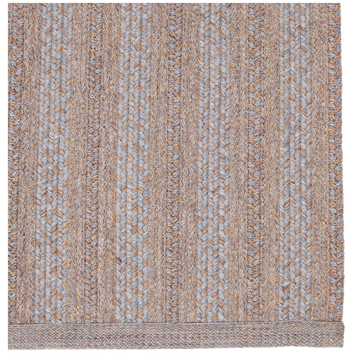 Jaipur Brontide Topsail Stripes Gray Taupe BRO04 Rug