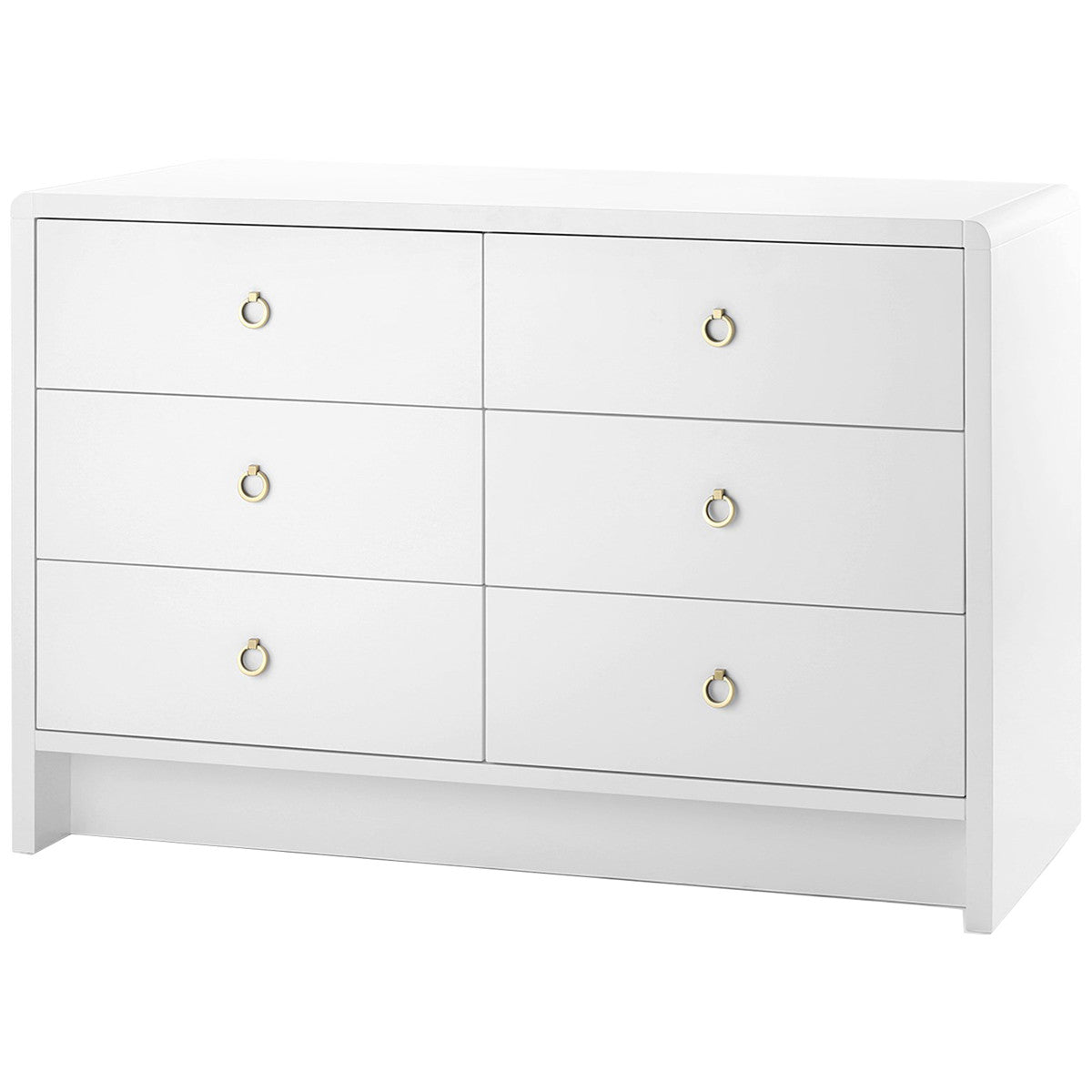 Villa &amp; House White Bryant Extra Large 6-Drawer Dresser