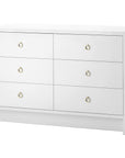 Villa & House White Bryant Extra Large 6-Drawer Dresser