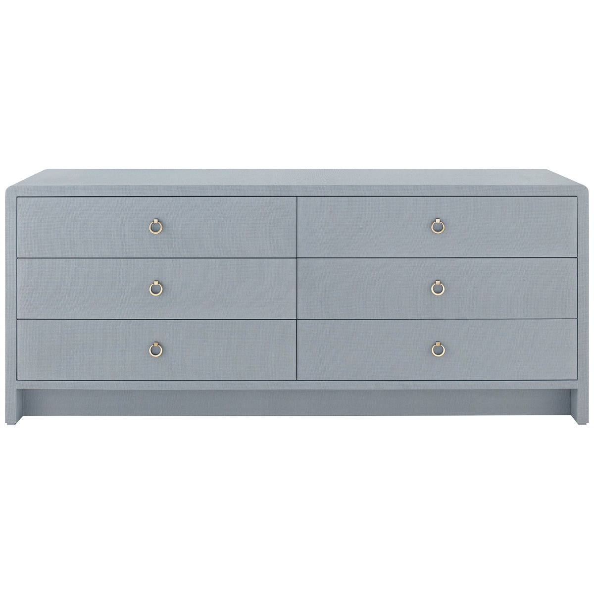 Villa &amp; House Bryant Linen Extra Wide Large 6-Drawer Dresser