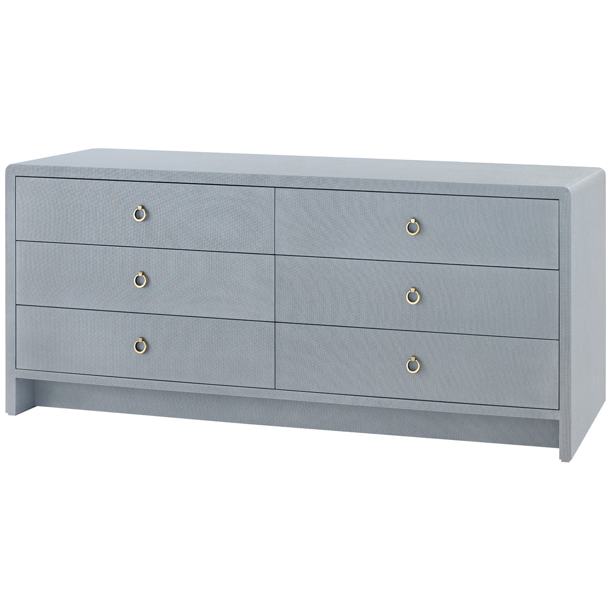 Villa &amp; House Bryant Linen Extra Wide Large 6-Drawer Dresser