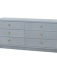 Villa & House Bryant Linen Extra Wide Large 6-Drawer Dresser