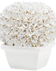 Villa & House Boston Round Boxwood Topiary - White