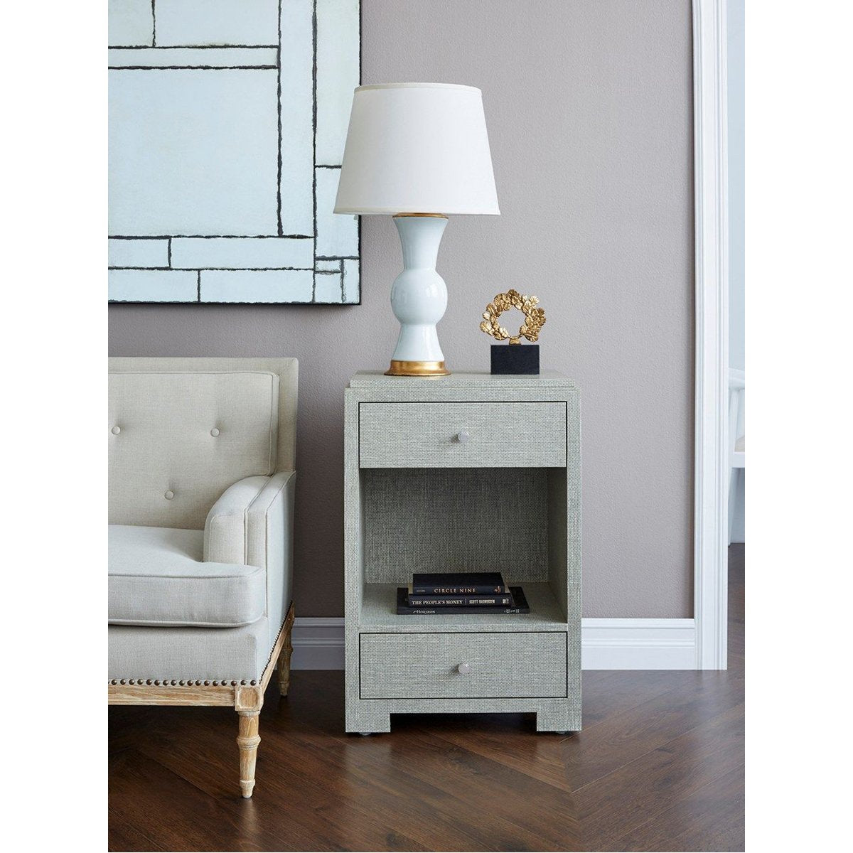 Villa &amp; House Fedor 2-Drawer Side Table