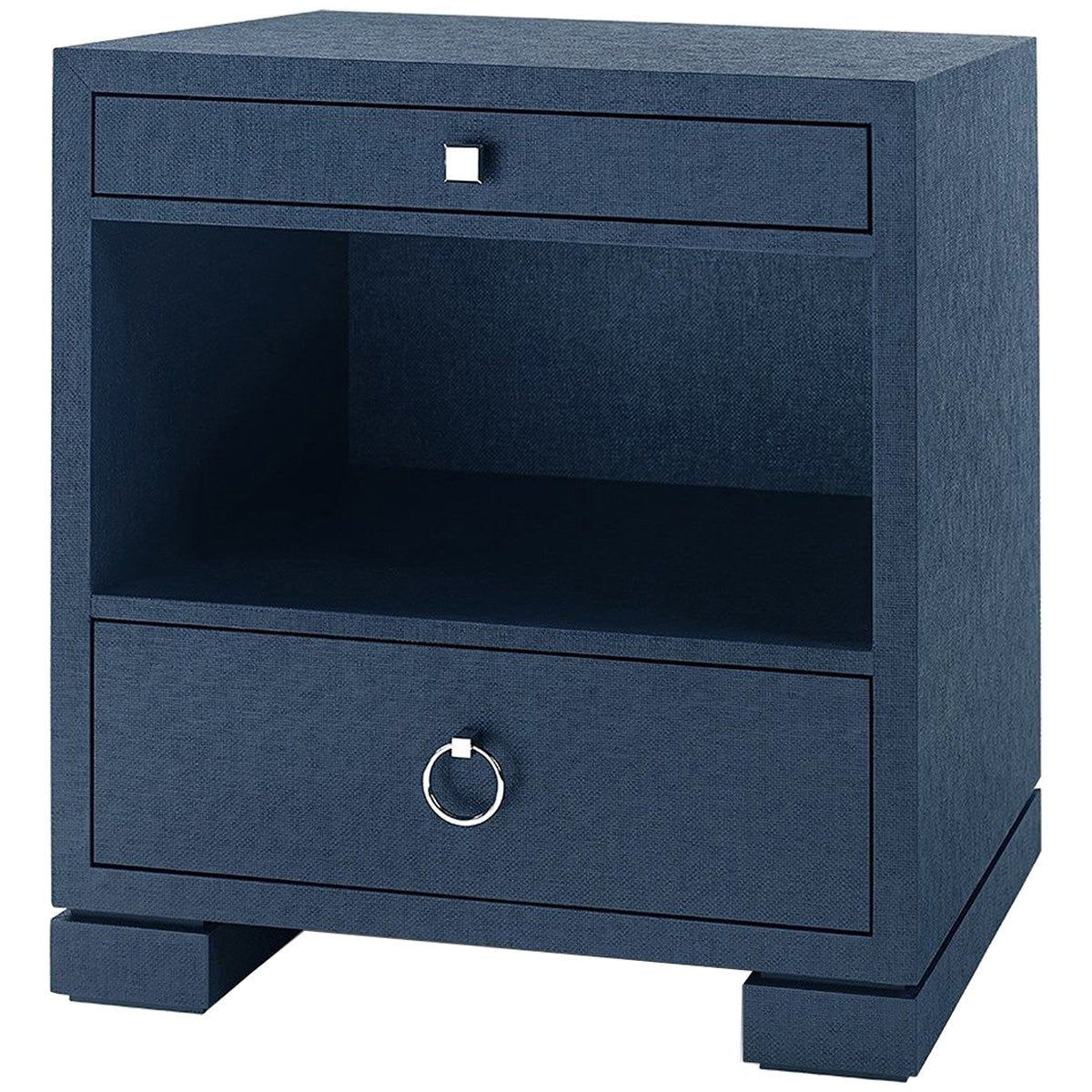 Villa &amp; House Frances 2-Drawer Side Table - Navy Blue