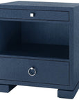 Villa & House Frances 2-Drawer Side Table - Navy Blue