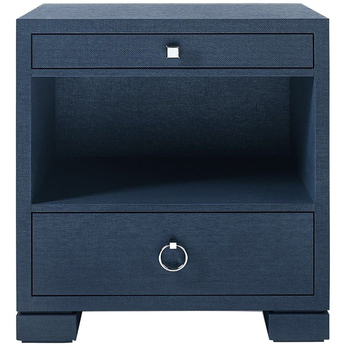 Villa &amp; House Frances 2-Drawer Side Table - Navy Blue