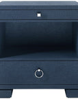 Villa & House Frances 2-Drawer Side Table - Navy Blue