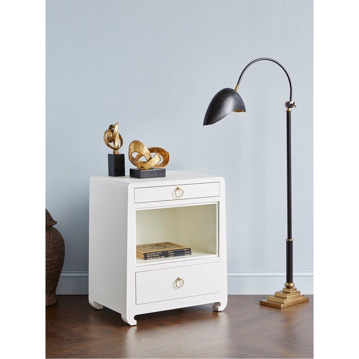 Villa &amp; House Ming 2-Drawer Side Table - White