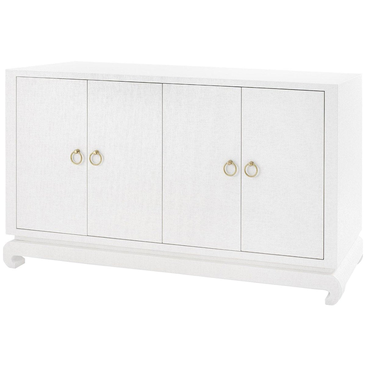 Villa &amp; House Meredith 4-Door Cabinet - White