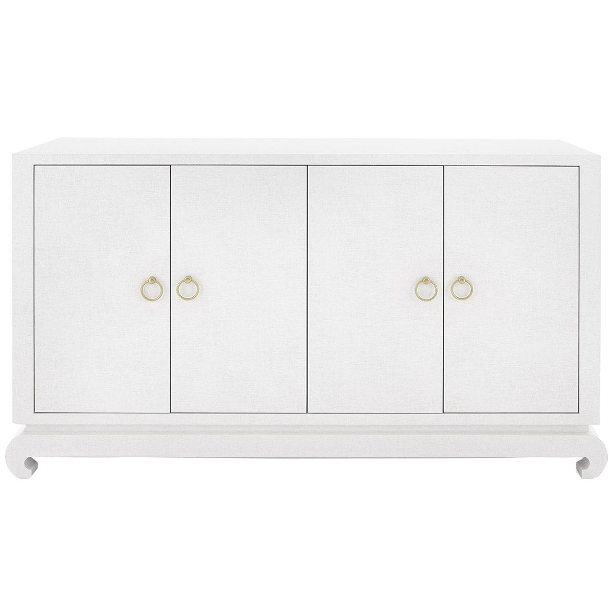 Villa &amp; House Meredith 4-Door Cabinet - White