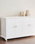 Villa & House Meredith 4-Door Cabinet - White