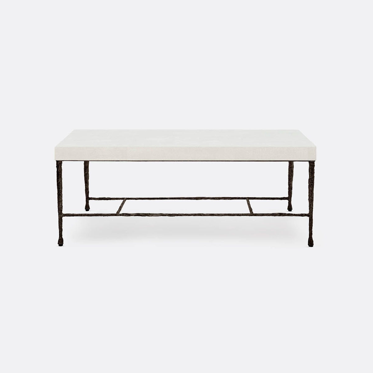 Made Goods Jovan Coffee Table in Beige Crystal Stone