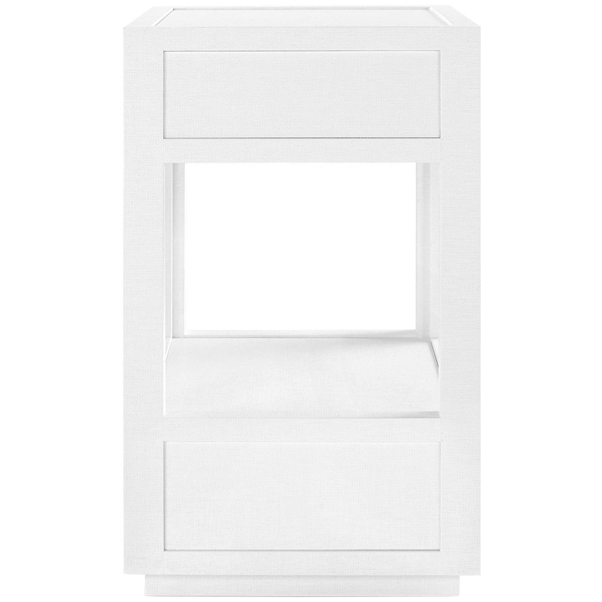 Villa &amp; House White Camilla 2-Drawer Side Table