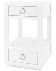 Villa & House White Camilla 2-Drawer Side Table