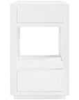 Villa & House White Camilla 2-Drawer Side Table