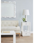 Villa & House White Camilla 2-Drawer Side Table