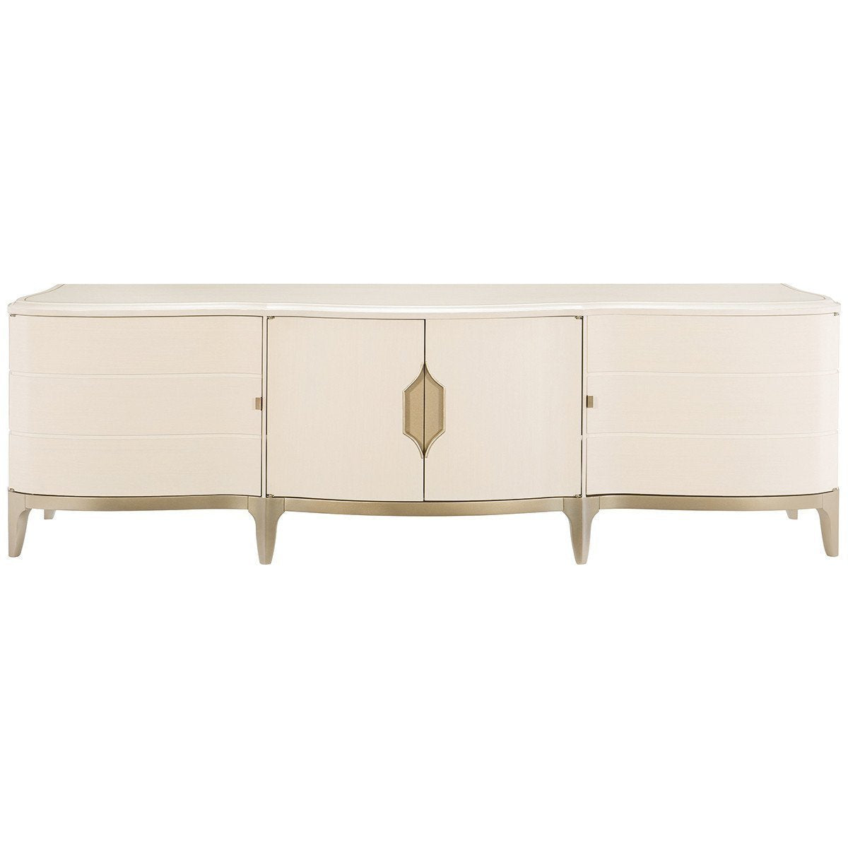 Caracole Adela Blush Taupe Media Cabinet