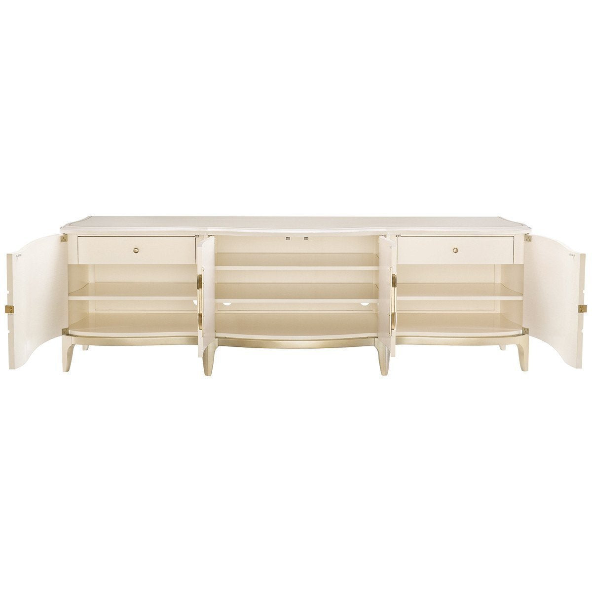 Caracole Adela Blush Taupe Media Cabinet