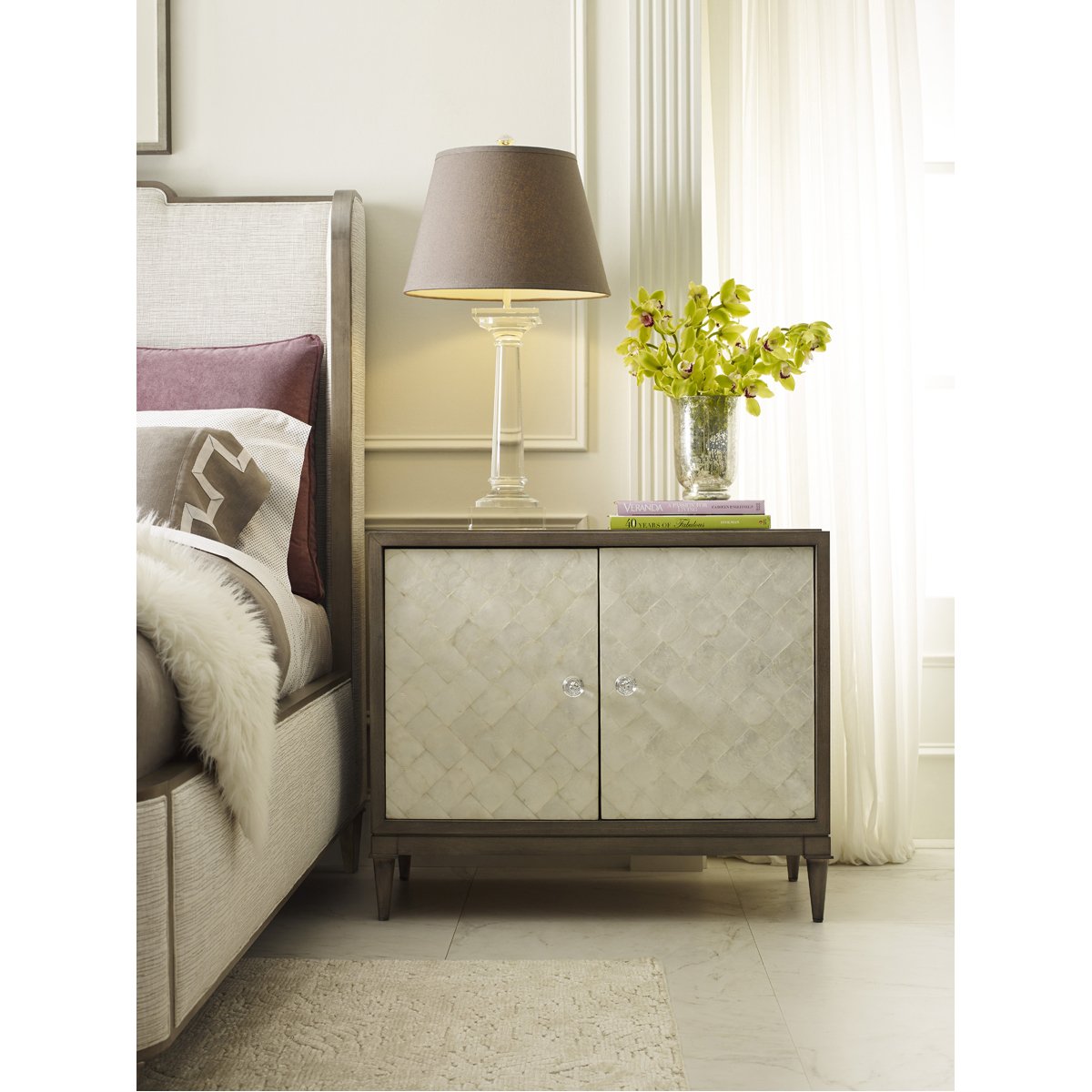 Vanguard Furniture Manning Side Table - Silver Shimmer