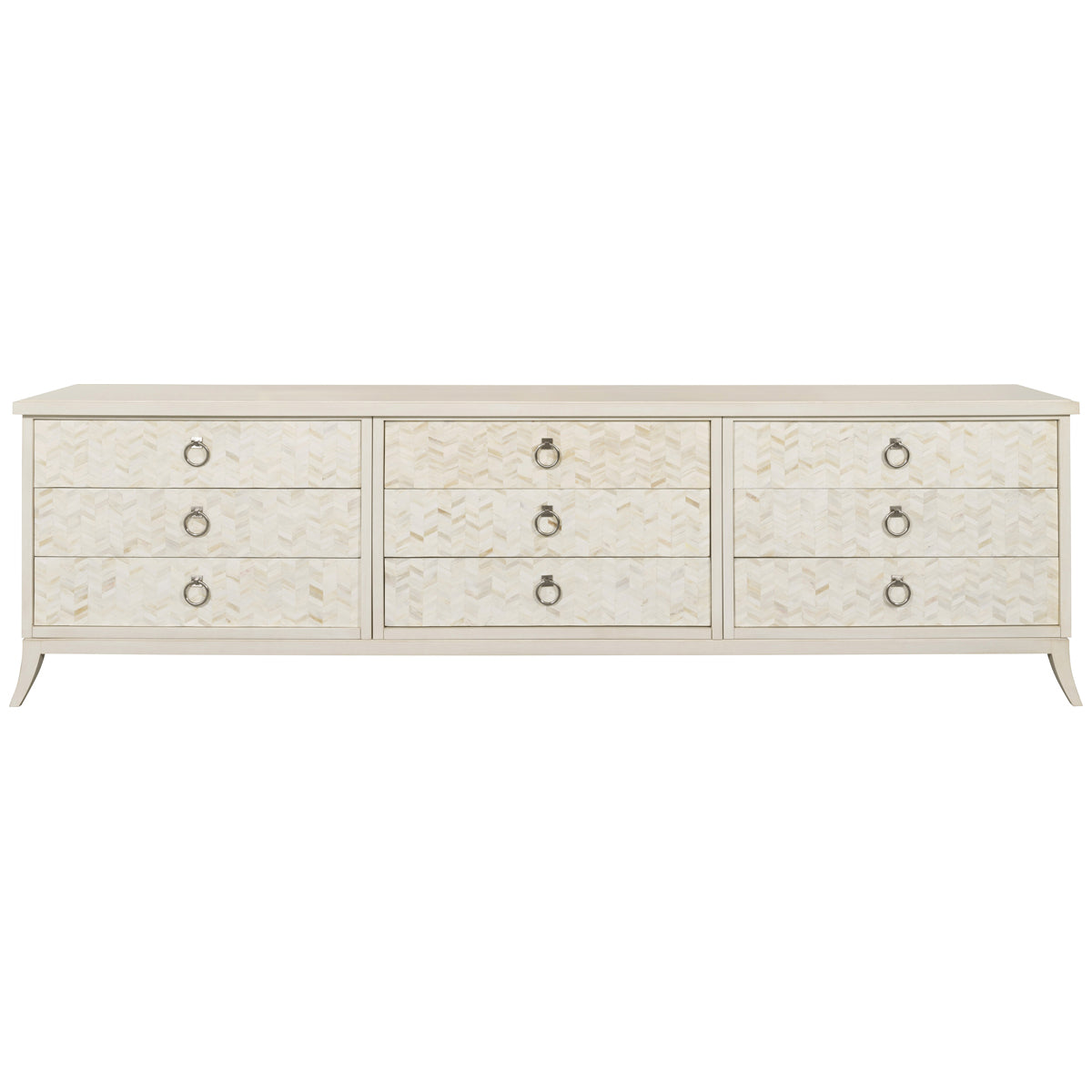 Vanguard Furniture Solene Lifestyle 9-Drawer with Saber Leg Cabinet