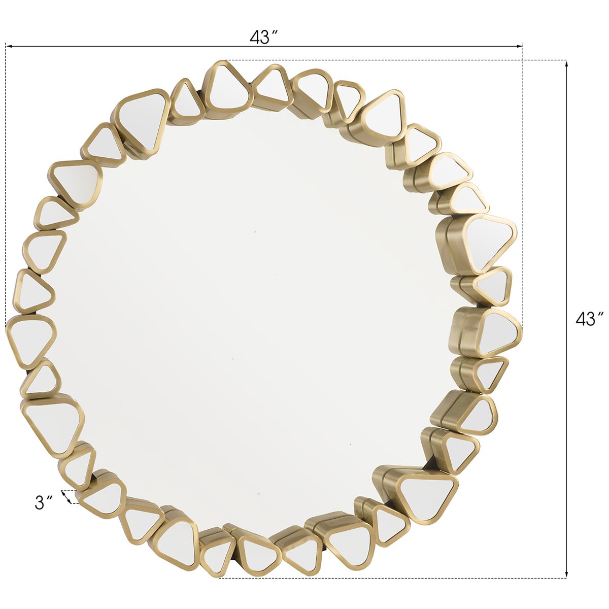 Phillips Collection Pebble Round Mirror