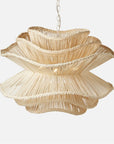 Made Goods Alondra Wavy Rattan 30-Inch Chandelier