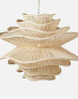 Made Goods Alondra Wavy Rattan 40-Inch Chandelier