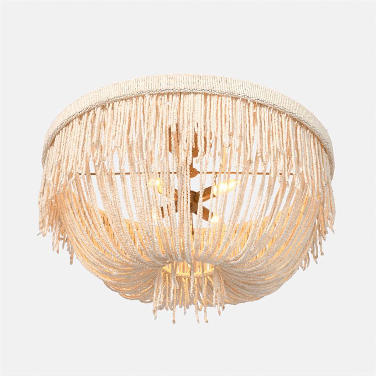 Made Goods Carmen Draped Coco Beads Semi-Flush Mount