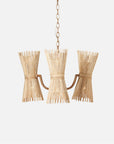 Made Goods Miko 6-Light Modern Rattan Spindle Chandelier