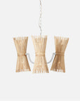 Made Goods Miko 6-Light Modern Rattan Spindle Chandelier