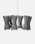 Made Goods Miko 12-Light Modern Rattan Spindle Chandelier