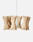 Made Goods Miko 12-Light Modern Rattan Spindle Chandelier