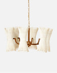 Made Goods Miko 12-Light Modern Rattan Spindle Chandelier