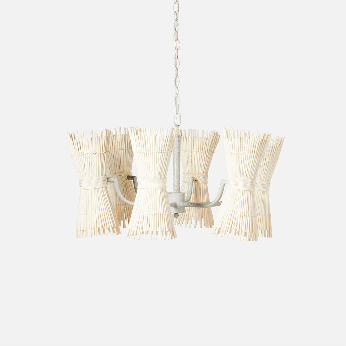 Made Goods Miko 12-Light Modern Rattan Spindle Chandelier