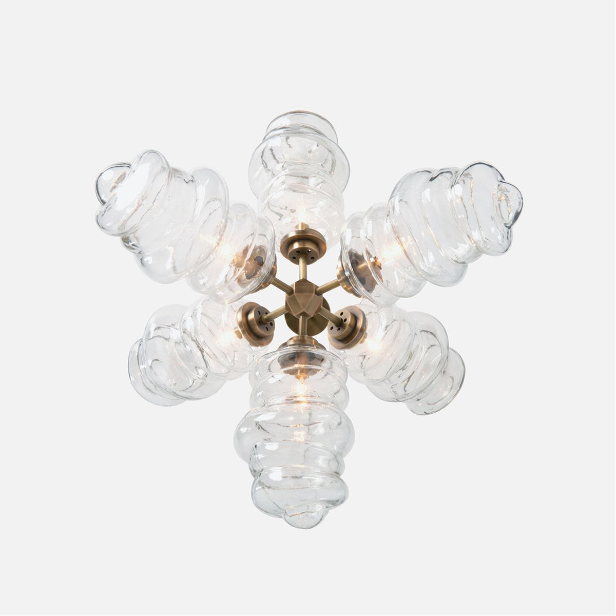 Made Goods Osiris Bistro Six-Light Glass Chandelier