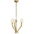 Visual Comfort Ruhlmann Small Chandelier with Linen Shades