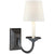 Visual Comfort Flemish Single Sconce with Linen Shade