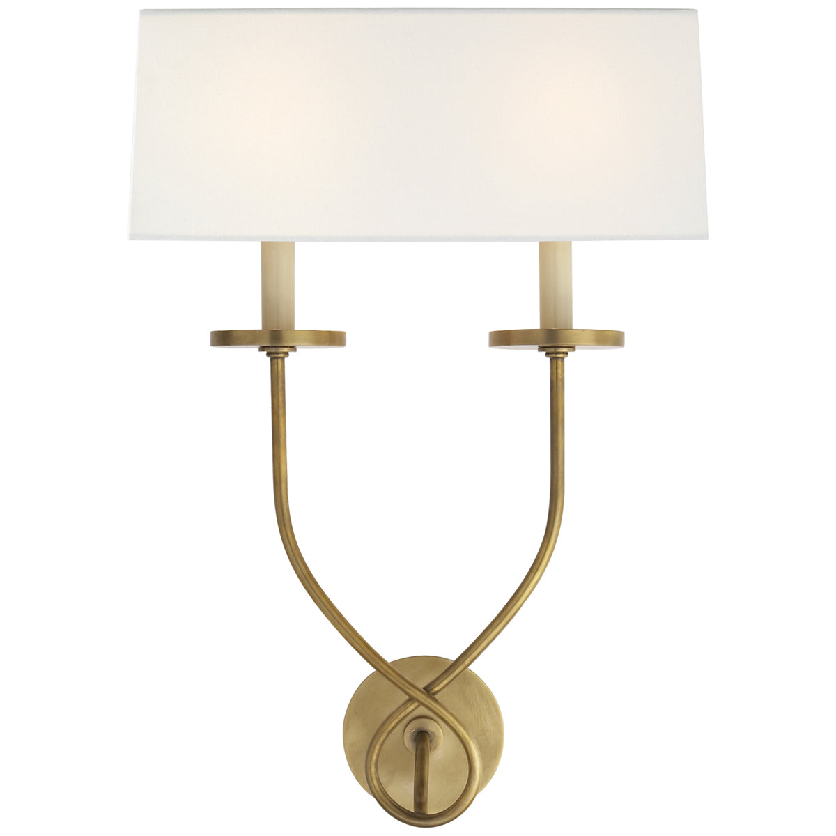 Visual Comfort Symmetric Twist Double Sconce