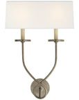 Visual Comfort Symmetric Twist Double Sconce