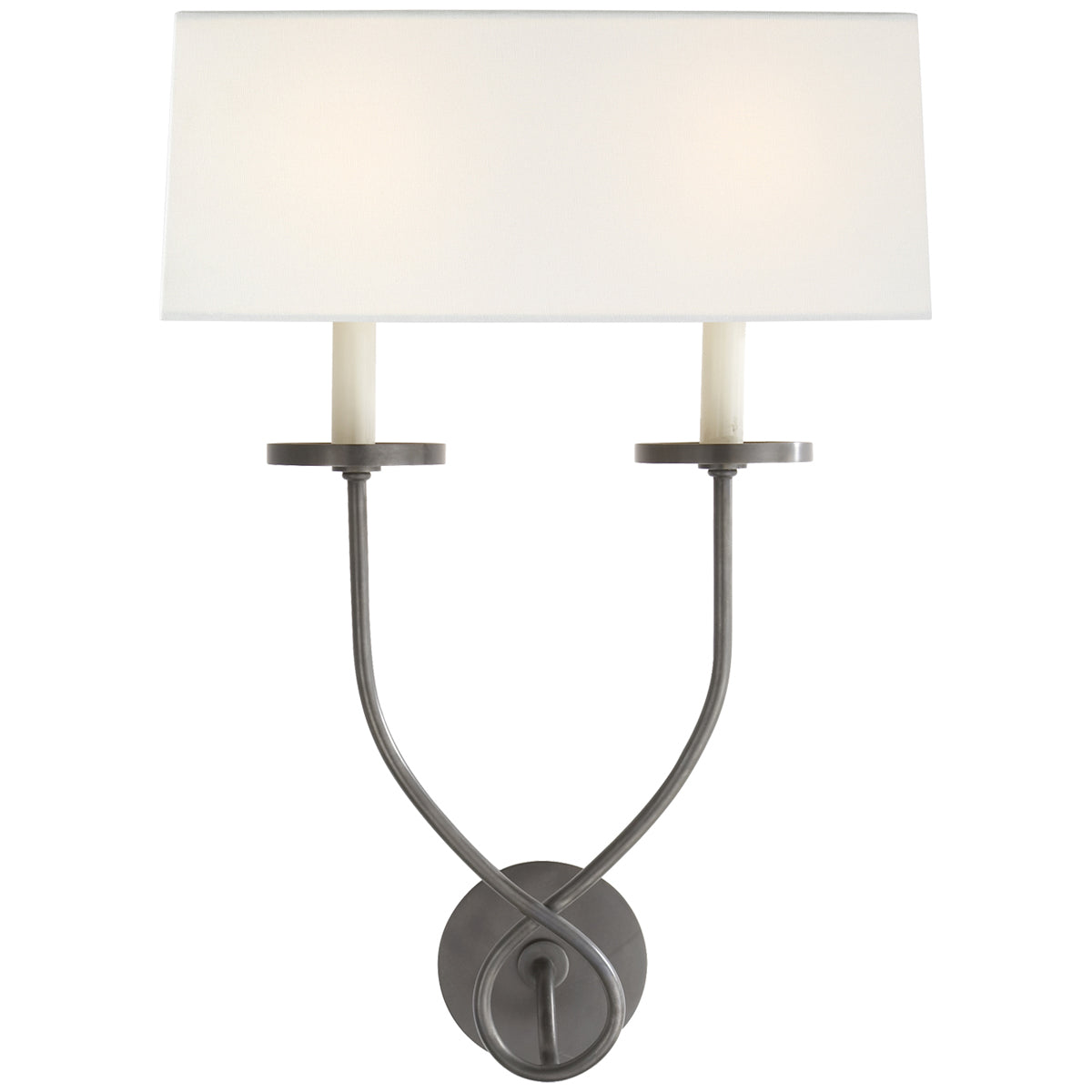 Visual Comfort Symmetric Twist Double Sconce