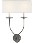 Visual Comfort Symmetric Twist Double Sconce